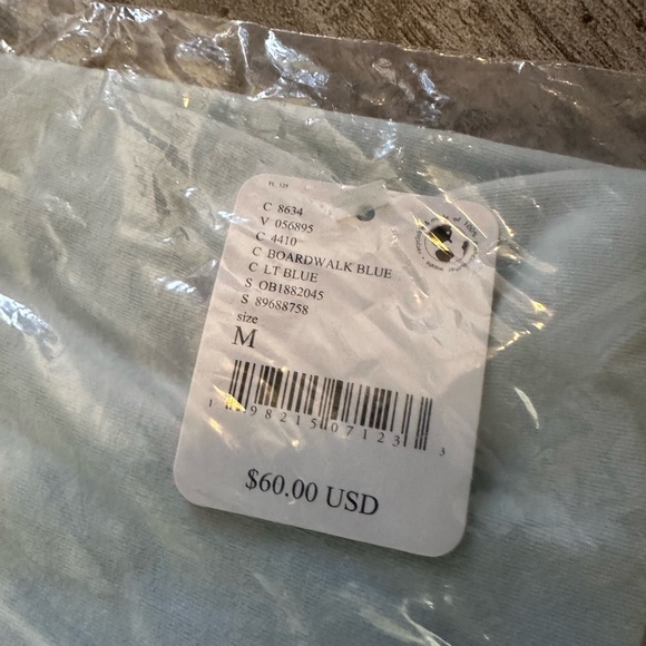 NWT Free People Hot Shot Tee Romper Boardwalk Blue Size M - Picture 6 of 6